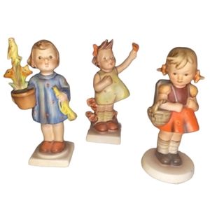 LOT OF (3) Hummel Figurines - Spring Cheer, Congratulations & School Girl